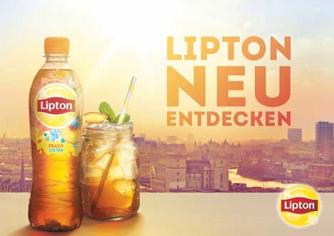 Lipton Ice Tea präsentiert neues Design mit Media-Kampagne - Lipton bringt sowohl zwei neue Geschmackssorten und ein frisches Design auf den Markt; Foto: PepsiCo