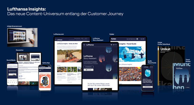 Lufthansa Insights löst das Lufthansa Magazin ab - Mit dem neuen Lufthansa Insights sollen die Reisenden vor, während und nach dem Flug begleitet werden – © C3