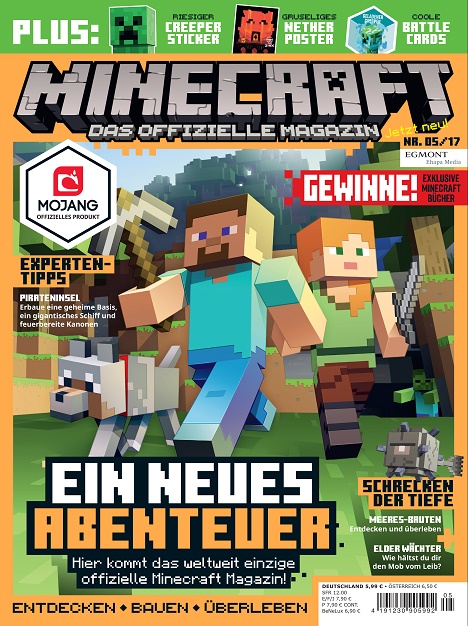 Egmont Ehapa Medien startet mit 'Minecraft' das erste offiziell lizensierte Magazin zum gleichnamigen Computerspiel (Foto: Egmont Ehapa Media)