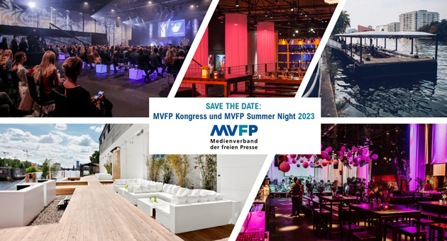 MVFP-Kongress findet im Sommer 2023 statt - Der MVFP Kongress und die Summer Night werden am 22. Juni 2023 im Spindler & Klatt in Berlin stattfinden - Foto: MVFP