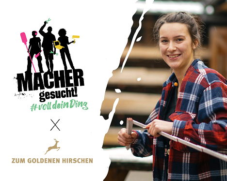Zum goldenen Hirschen wirbt für Bayerischen Handwerkstag - Zum goldenen Hirschen Valley München verantworten künftig die 'Macher gesucht!'-Kampagne vom Bayerischen Handwerkstag (BHT) - Foto: Zum goldenen Hirschen