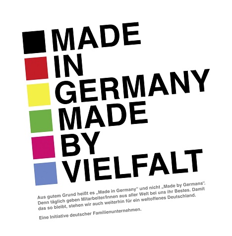 Familienunternehmen und Jung von Matt/Spree setzen Zeichen für Vielfalt - 'Made in Germany - Made by Vielfalt' ist der neue Claim einer Kampagne von Jung von Matt/Spree (Foto: Jung von Matt/Spree)