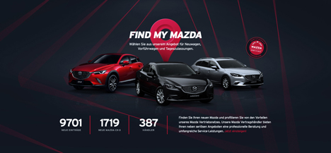 'Find My Mazda' soll Kunden die Suche erleichtern (Foto: Demodern)