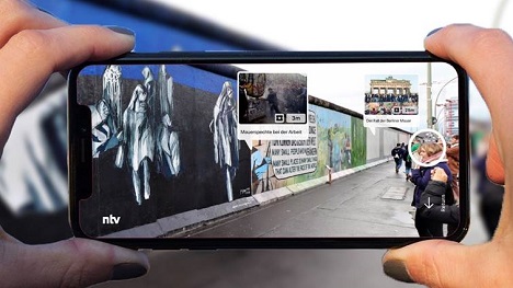 Mediengruppe RTL testet Nachrichteninhalte im Bereich Augmented Reality - In einem Test-Programm will die Mediengruppe RTL klassische Nachrichteninhalte in eine Augment-Reality-App integrieren und Themen-Specials in AR an speziellen Orten aufbauen (Foto: Mediengruppe RTL Deutschland)