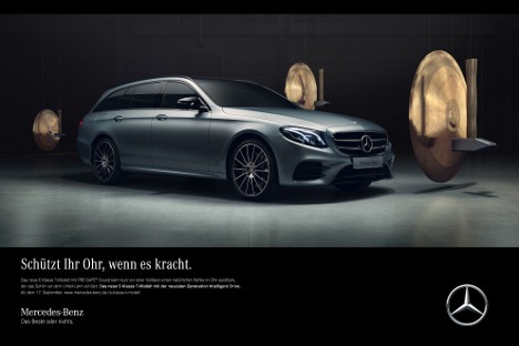 Idee, Konzeption und Umsetzung der neuen Mercedes-Benz E-Klassen-Kampagne stammen von der Agentur antoni in Berlin (Foto: Mercedes-Benz)