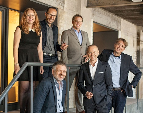 Publicis bündelt Design-Aktivitäten bei Leo Burnett - (v.l.o.) Kerstin Feix, Arne Brekenfeld, Daniel Rosentreter, (v.l.u.) Olaf Schroeter, Michel Gabriel und Markus Müller (Foto: MetaDesign)