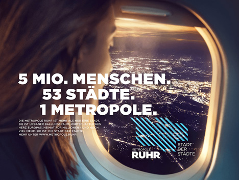 Die Standortmarketingkampagne der Metropole Ruhr soll vor allem Investoren und Unternehmer ansprechen; Foto: RVR