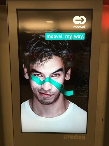 Ströer und Vivaki setzen Moovel mit programmatischer Out-of-Home-Kampagne in Szene - Die programmatischen Moovel-Plakate sind in Hamburg zu sehen (Foto: Vivaki)