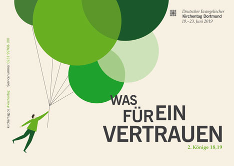 "Was fr ein Vertrauen" - das Key-Visual zur Losung des Kirchentags 2019 in Dortmund (Bild: Part)