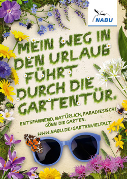 Ballhaus West und NABU werben für mehr Gartenvielfalt - Mit unterschiedlichen Plakatmotiven machen Ballhaus West und der NABU auf biologische Vielfalt aufmerksam (Foto: Ballhaus West)