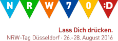 Kontrast Communication entwickelt NRW-Jubiläumskampagne #LassDichDrücken - Neues Logo zum 70. Geburtstag von NRW