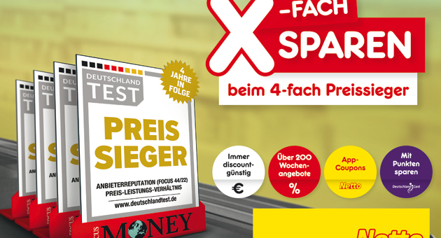 Netto Marken-Discount stellt Preis-Attraktivität in den Vordergrund - Die Edeka-Tochter Netto Marken-Discount stellt ihre attraktiven Preise ins Zentrum der Auftakt-Kampagne für das Jahr 2023 - Abb.: Netto Marken-Discount