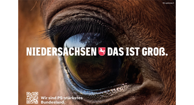 Niedersachsen wirbt selbstbewusst mit neuem Standort-Claim - Aus "Niedersachsen. Klar" wird "Niedersachsen. Das ist groß." – Foto: Niedersachsen.next