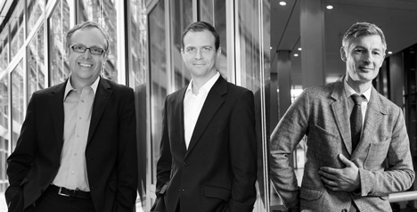 (v.l., Foto: OMD): Thomas Hinkel (COO), Christian Zimmer (CDO), Oliver Stroh (CEO) 