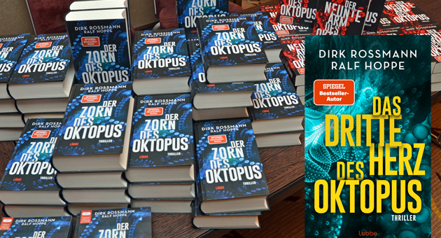 Bastei Lübbe: Dirk Rossmann setzt Thriller-Reihe fort - Mitte Oktober erscheint der dritte Oktopus-Roman aus der Feder von Dirk Rossmann und Ralf Hoppe - Foto: Johannes Freytag/VDBB