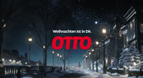 Otto und Heimat lassen es animiert weihnachten - Im Otto-Weihnachtsspot wird ein Postbote zum wunscherfüllenden Weihnachtsmann (Foto: Otto)