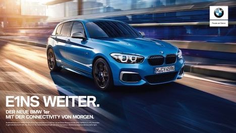 BMW und Serviceplan starten neue Kampagne für die 1er Reihe - BMW setzt die Connectivity-Angebote einer 1er Modelle Online in Szene (Foto: BMW)