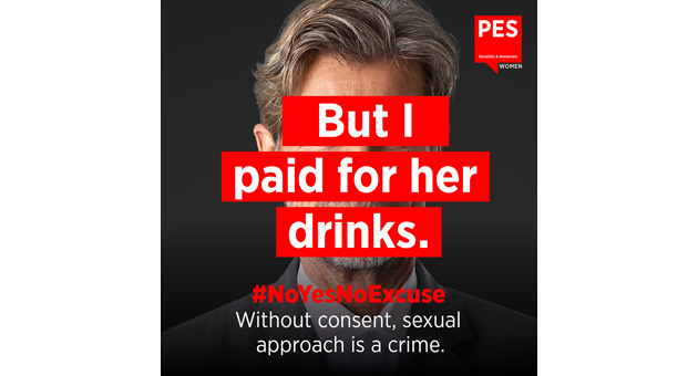 KNSK entwickelte die Social-Media-Kampagne unter dem Motto "#NoYesNoExcuse"  fr The Party of European Socialists - Foto: KNSK