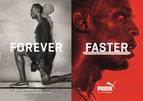 Puma und JWT gehen mit 'Forever Faster' in die Verlängerung - Usain Bolt gehört zu den Gesichtern der neuen Puma-Kampagne (Foto: Puma)