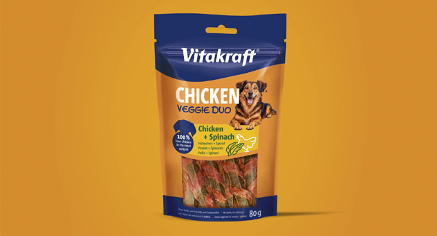 Vitakraft startet umfassenden Relaunch - Das neue Vitakraft-Design mit reduziertem Markenauftritt: klarere Farbe und vereinfachte Typografie – Quelle: Vitakraft