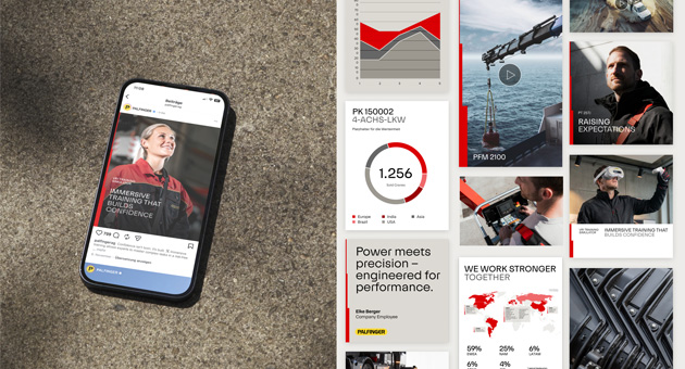 Palfinger mit neuem Corporate Design - Strichpunkt konzipierte und realisierte den neuen globalen Auftritt von Palfinger – Foto: Strichpunkt