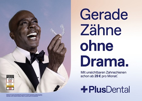 PlusDental präsentiert neue Markenkampagne mit Bruce Darnell - Die neue PlusDental-Kampagne stammt von Jung von Matt Havel - Foto: JvM Havel