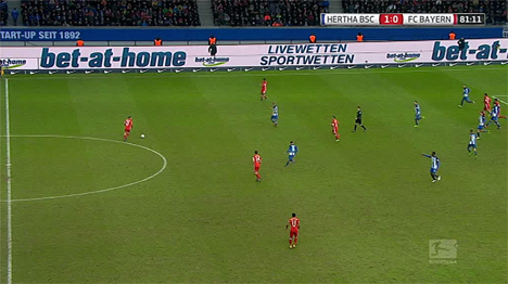 Hertha BSC mit neuem Videobanden-Bespielungskonzept - Hertha BSC setzt neuartiges Videobanden-Konzept ein (Foto: Hertha BSC)