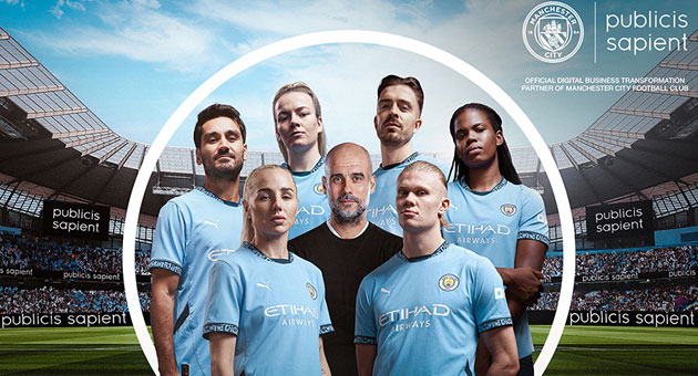 Manchester City und Publicis Sapient vereinbaren globale Partnerschaft - Publicis Sapient wird offizieller Digital Business Transformation-Partner von Manchester City – Foto: Publicis Sapient