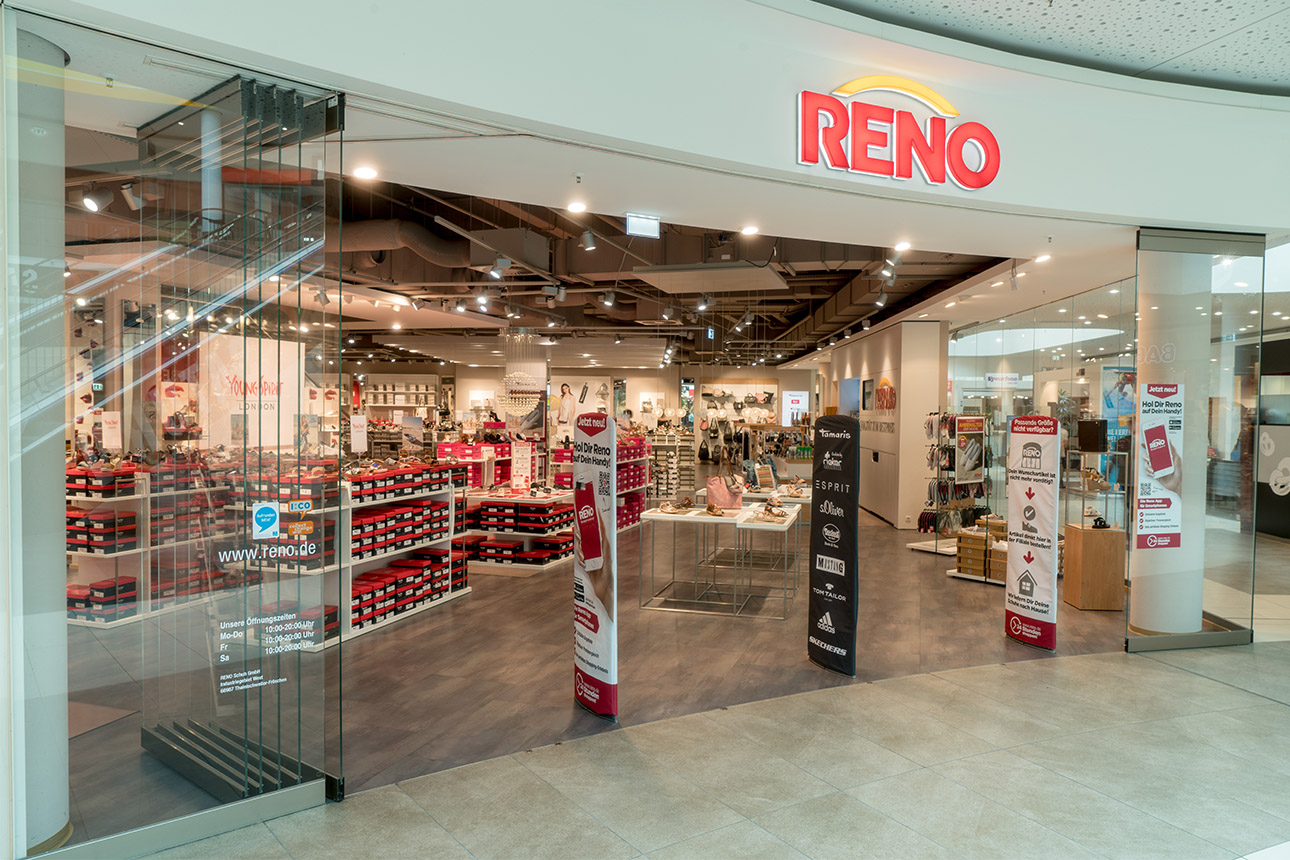 Starke Marke unter dem Dach der HR-Gruppe: Eine von mehr als 400 RENO-Filialen (Foto: RENO)