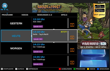 RTL II startet HbbTV-Angebot -