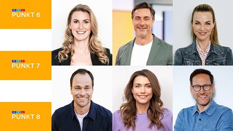 RTL startet neues Morgenprogramm - Neues Gesichter am RTL-Morgen: (oben v.l.) Daniela Will, Marco Schreyl, Annika Lau, (unten v.l.) Daniel Fischer, Annett Möller, Simon Beeck - Foto: RTL/Gregorowius/Nass/Lohse