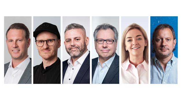 Radelsberger stellt Team für den RTL-Consumer-Bereich vor - Das Führungsteam des neuen RTL-Consumer-Bereiches: v.l. Michael Radelsberger, Henning Nieslony, Kris Peffers, Andre Prahl, Jill Harkness und Daniel Durst - Foto: RTL / Sky Deutschland / Grellert / Bünning
