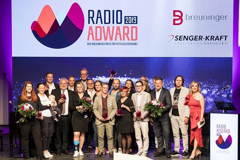 Bei der Verleihung der Radio Adward 2019 wurden die besten Radiowerbespots in Mitteldeutschland ausgezeichnet (Fotoquelle: MDR-Werbung)