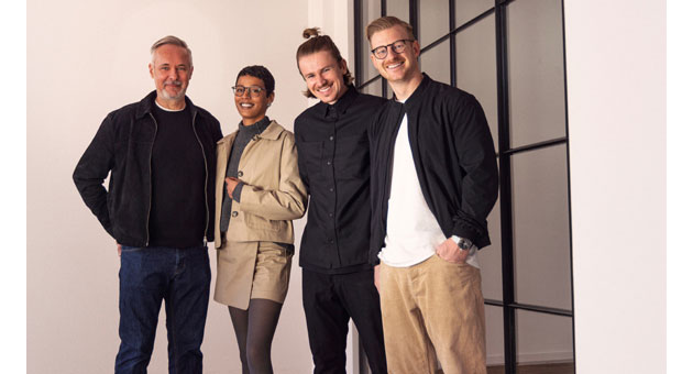 Newcomer-Agentur Rayon startet mit dem Top-Kunden dm - Melden sich als stolze Agentur-Gründer (v.l.): Michael Schipper, Myriam Fynecontry-Herke, Vincent Hartig und Janis Baumgartner - Foto: Rayon