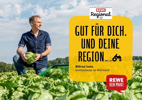 'Gut für Dich. Und Deine Region': Rewe und thjnk lancieren Kampagne mit Regionalitäts-Fokus - Rewe setzt in der aktuellen Kommunikation auf einen regionalen Bezug (Foto: Rewe)
