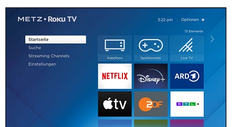 Roku TV nimmt Kurs auf Deutschland - Ab Oktober 2022 kommen erste TV-Geräte mit Roku-Betriebssystem in den Handel - Foto: Roku