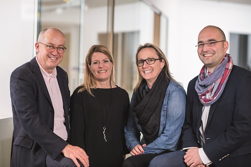 Roth & Lorenz: Neupositionierung und erweiterte Geschäftsführung - Die Agenturführung bei Roth & Lorenz umfasst auf C-Level (v.l.) Ulrich Roth, Petra Schnitzler, Dr. Andrea Vossen und den jüngst beförderten Niko Skarlatoudis (Foto: Roth & Lorenz)