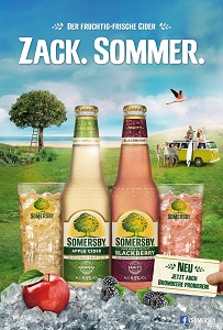 Sommersby-Cider erfrischt Drehmoment - Sommersby-Cider gibt es ab sofort in der Geschmacksrichtung Blackberry (Foto: Drehmoment)
