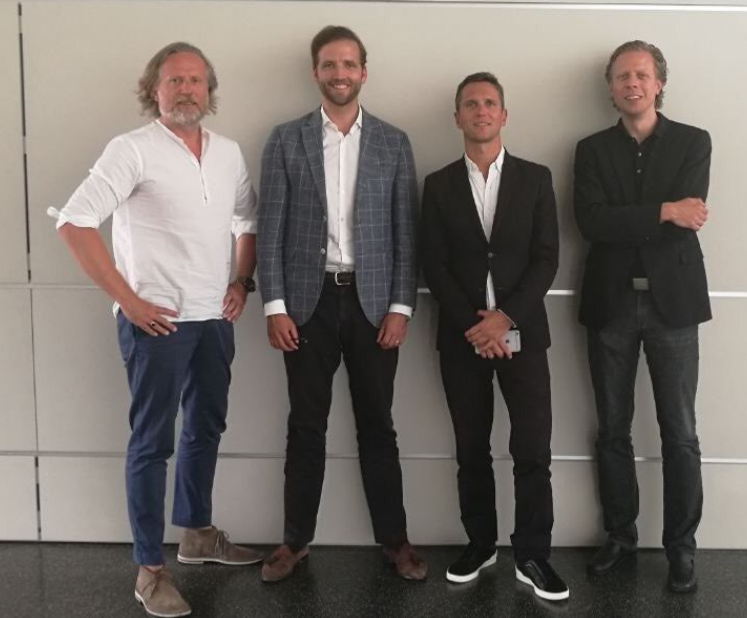 Grnder von SK+ (v.l.): Marc Sasserath (Sasserath Munzinger Plus), Fabian Kienbaum (Kienbaum), Florian Wupperfeld (Leading Cultural Destinations) und Ex-UDG-CDO Simon Loebel - (Foto: SK+)