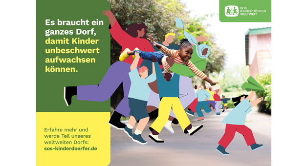 SOS-Kinderdörfer weltweit wollen neue Spender-Generation ansprechen - Kampagnen-Motiv der SOS-Kinderdörfer weltweit – Foto: The Goodwins
