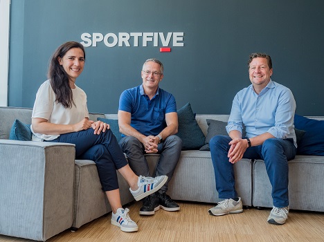 Das neue Management-Trio fr Sportfive Deutschland (v.l.): Vivi Dimitriadou. Olaf Bauer und Hendrik Schiphorst. (Bild: Sportfive) 