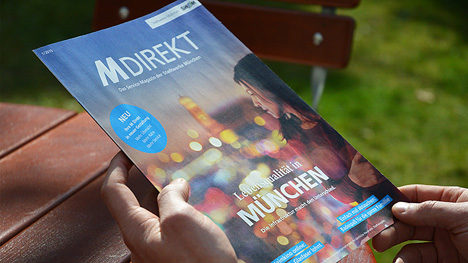 Agentur grasundsterne relauncht Kundenmagazin 'M-Direkt' der Stadtwerke München - Das Stadtwerke München-Kundenmagazin 'M-Direkt' erscheint mit einer Auflage von rund 1,3 Mio. Exemplaren (Foto: grasundsterne)