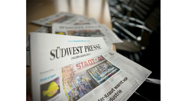Seit dem 7. Januar 2023 gibt es die neue Zeitung Sdwest Presse Zollern-Alb-Kurier - Foto: NPG