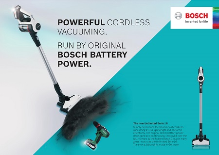 In der ersten Kampagne fr Bosch stellt Saatchi & Saatchi die kabellosen Staubsauger in den Fokus (Foto: BSH Hausgerte)