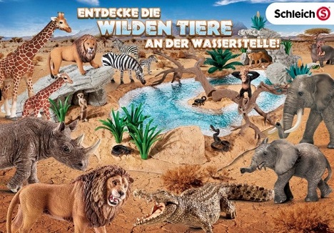 Schleich® Wild Life Sammeltüte Set 4 2 Tiere Löwe  NEU OVP Nilpferd 