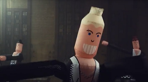 M&C Saatchi realisiert Scooter Musikvideo - Aufblasfiguren tanzen anstelle der Scooter-Crew im neuen Musikvideo 'Oi' (Foto: Screenshot)