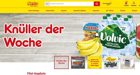 Die beiden Onlineshops von Netto wurden zu einer Website vereint (Screenshot von netto-online.de)