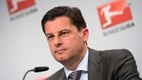 DFL gründet Bundesliga International GmbH und Sortec Solutions GmbH - DFL-GF Christian Seifert stellt die neue globale DFL-Strategie in New York vor – (Foto: DFL)