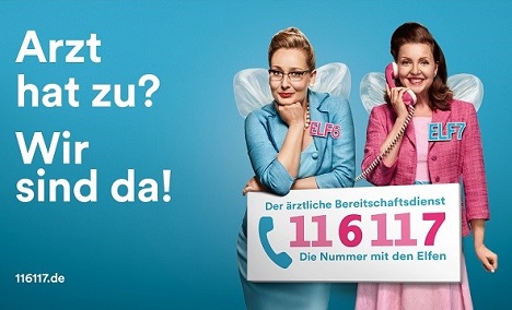 Bundesweit ist die Kampagne mit den beiden Schauspielerinnen Monika Anna Wojtyllo (l.) und Melanie Stahlkopf in einem TV-Spot zu sehen (Foto: Serviceplan)