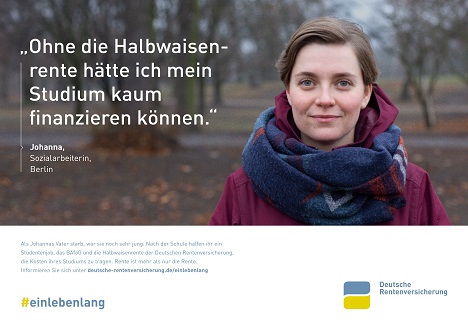 Deutsche Rentenversicherung und Serviceplan gehen in Informations-Offensive - Die bundesweite Informations-Kampagne #einlebenlang zeigt, dass Rente mehr ist als nur Altersrente (Foto: Serviceplan Reputation)